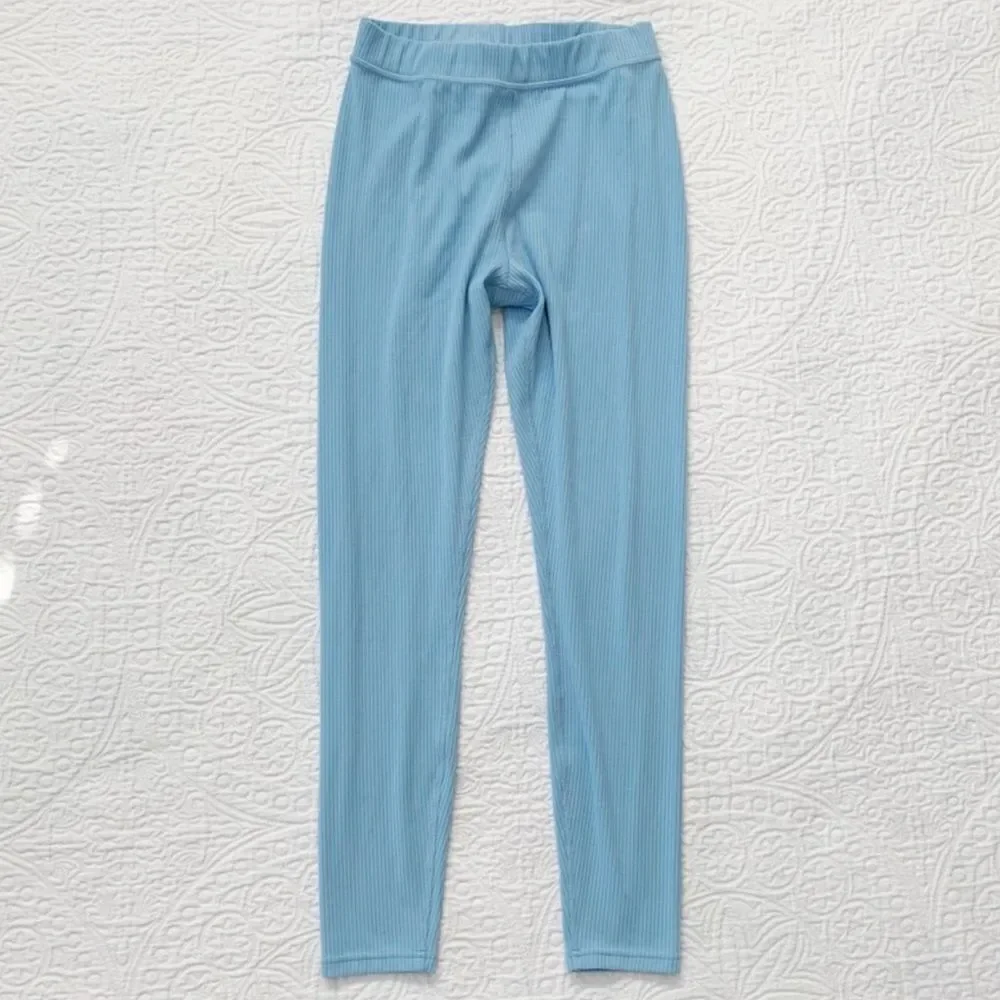 Alo Yoga Ribbed High-Waist 7/8 Blissful Legging